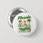 Florida - Sunshine State Knop Ronde Button 5,7 Cm (Voorkant /achterkant)