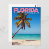 Florida Sunshine State Palm Tree Beach Tropical Briefkaart (Voorkant / Achterkant)
