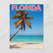 Florida Sunshine State Palm Tree Beach Tropical Briefkaart (Voorkant)