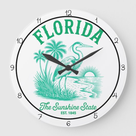Florida Sunshine State Timepiece Grote Klok (Voorkant)