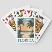 Florida Sunshine State – Tropical Beach Paradise Pokerkaarten (Achterkant)
