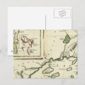 Florida, superieure meren, Bahama's Briefkaart (Voorkant / Achterkant)