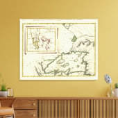 Florida, superieure meren, Bahama's Canvas Afdruk (Insitu (Woonkamer))