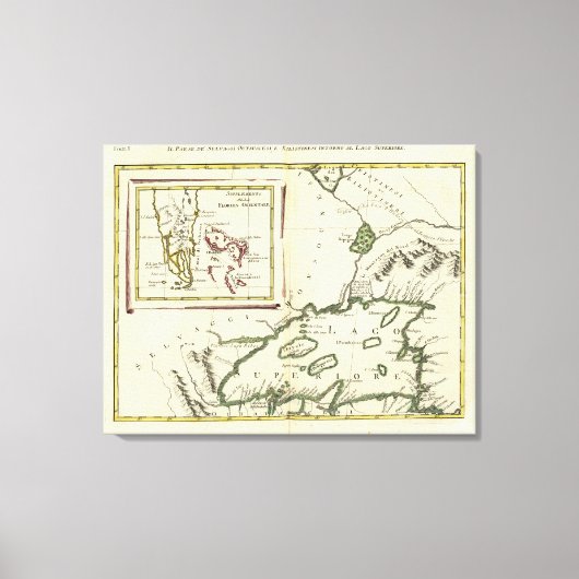 Florida, superieure meren, Bahama's Canvas Afdruk (Voorkant)