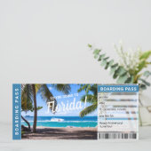 Florida Surprise Trip boarding Pass Cicket (Staand voorkant)