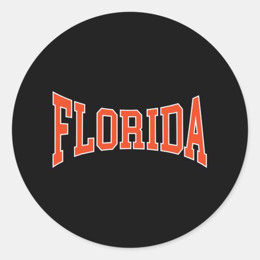 Florida T- 1 Ronde Sticker (Voorkant)