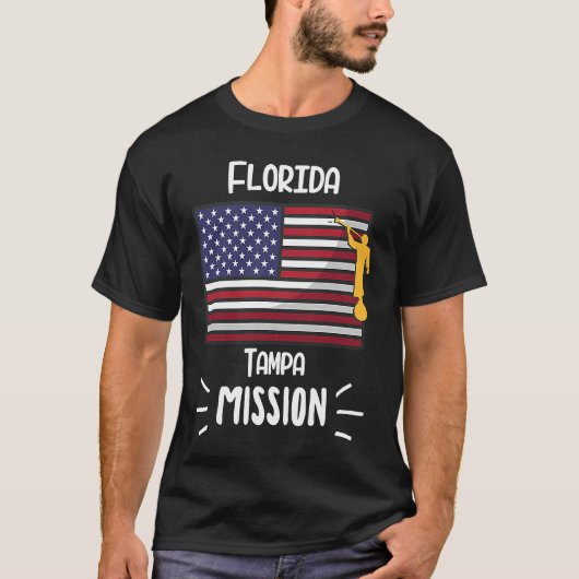 Florida Tampa Mormon LDS Missionaris T-shirt (Voorkant)