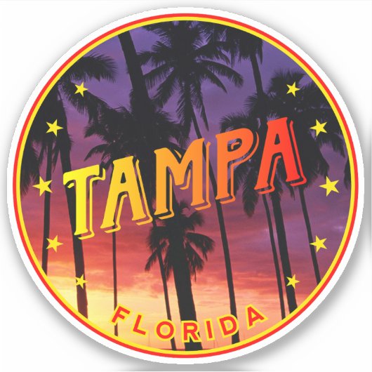 Florida, Tampa Sticker (Voorkant)