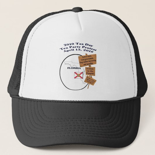 Florida Tax Day Tea Party Protest Baseball Pet (Voorkant)