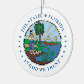 Florida-teken Keramisch Ornament (Links)