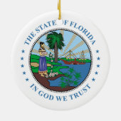 Florida-teken Keramisch Ornament (Achterkant)