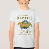 Florida Territory Loggerhead Sea Turtle Tri-Blend Shirt (Voorkant)
