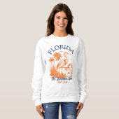 Florida The Sunshine State – Beach & Palm Design Trui (Voorkant volledig)