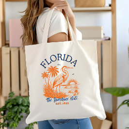 Florida The Sunshine State - Beach &Palms Artwork Tote Bag
