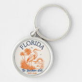 Florida The Sunshine State – Beach & Palms Design Sleutelhanger (Voorkant)