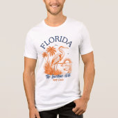 Florida The Sunshine State - & Palm Beach  Tri-Blend Shirt (Voorkant)