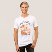 Florida The Sunshine State - & Palm Beach  Tri-Blend Shirt (Voorkant volledig)