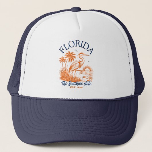 Florida The Sunshine State - Summer Landscape Trucker Pet (Voorkant)