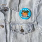 Florida The Sunshine State USA Ronde Button 5,7 Cm (In situ)