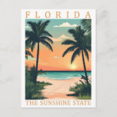 Florida the Sunshine State USA Travel Place Briefkaart (Voorkant)
