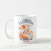 Florida The Sunshine State with Heron & Palm Tree Koffiemok (Links)