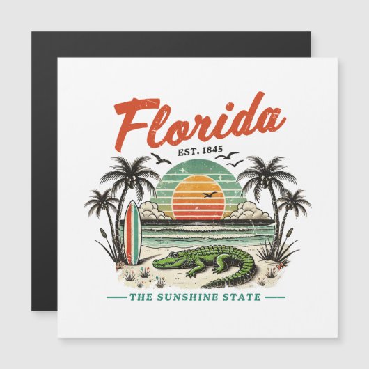 Florida, The Sunshine State – Zonsondergang strand (Voorkant / Achterkant)