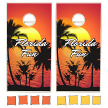 Florida thema Cornhole Set