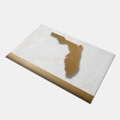 Florida Thema Elegant Modern Chique Goud & Marmer  Deurmat (Schuin)