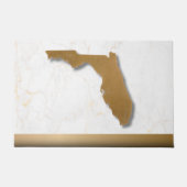 Florida Thema Elegant Modern Chique Goud & Marmer  Deurmat (Voorkant)