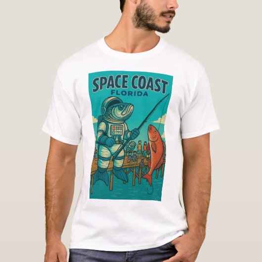 Florida Thema Spacefish T-Shirt ontwerp (Voorkant)