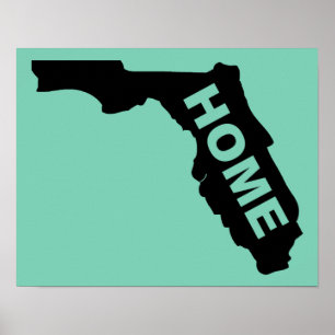 Florida Thuis Poster Bord Sunshine State