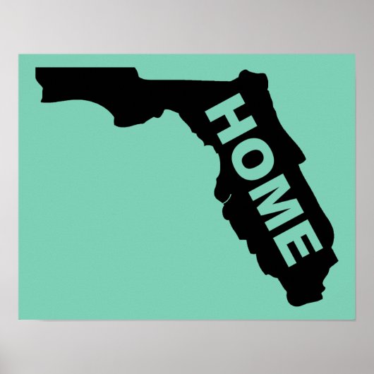 Florida Thuis Poster Bord Sunshine State (Voorkant)