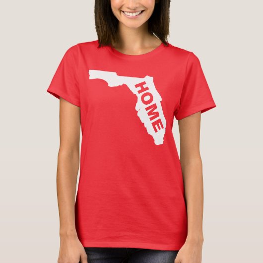 Florida Thuis Weg Van Thuis T's T-shirts (Voorkant)