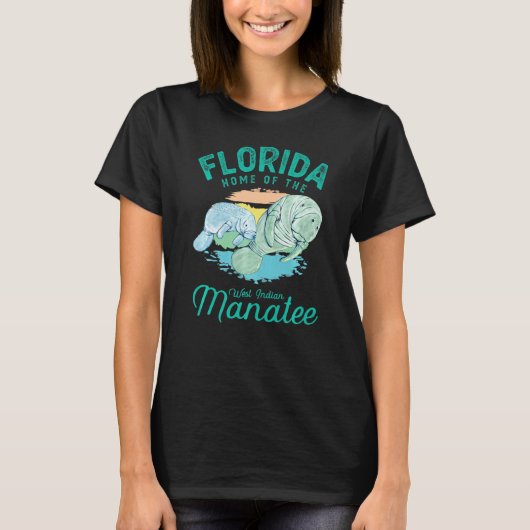 Florida Thuisbasis van de Lamantijn Zee koe 1 T-shirt (Voorkant)