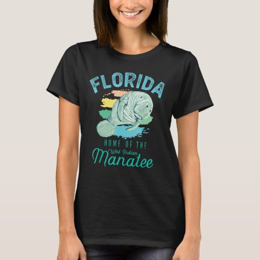 Florida Thuisbasis Van De Lamantijn Zeekoe T-shirt (Voorkant)
