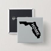 Florida Thuisknop Badge Sunshine State Vierkante Button 5,1 Cm (Voorkant /achterkant)