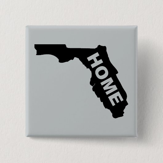 Florida Thuisknop Badge Sunshine State Vierkante Button 5,1 Cm (Voorkant)