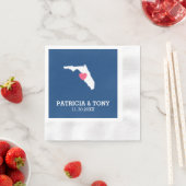 Florida Thuisstaat Liefde met Optionele Hart Servetten (Insitu)