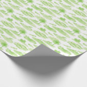 Florida Toile (Lime Green) Wrapping Paper Cadeaupapier (Hoek)