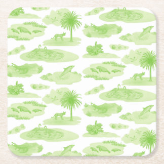 Florida Toile Onderzetter (Lime Green)