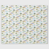 Florida Toile (Original Colors)  Cadeaupapier (Vlak)