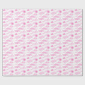 Florida Toile (Roze) Cadeaupapier (Vlak)