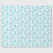 Florida Toile (Turquoise) Wrapping Paper Cadeaupapier (Vlak)