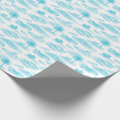 Florida Toile (Turquoise) Wrapping Paper Cadeaupapier (Hoek)