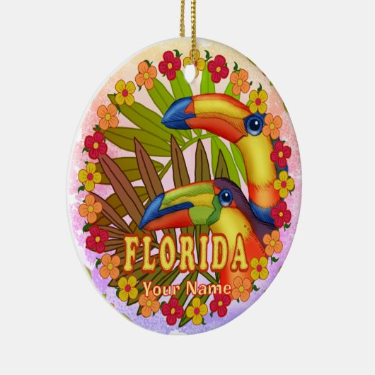 Florida Toucans Keramisch Ornament (Rechts)