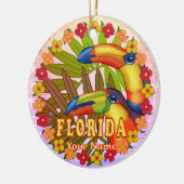 Florida Toucans Keramisch Ornament (Links)