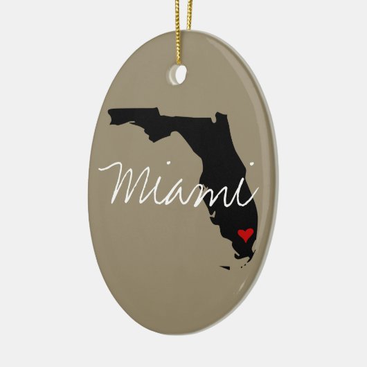 Florida Town Keramisch Ornament (Links)