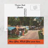 Florida, Trailer Park Briefkaart (Voorkant / Achterkant)