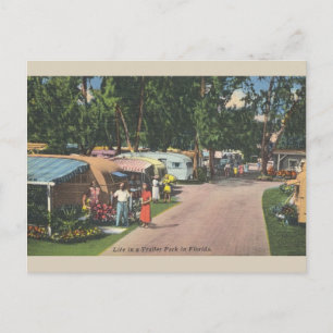  Florida Trailer Park Post Card Briefkaart