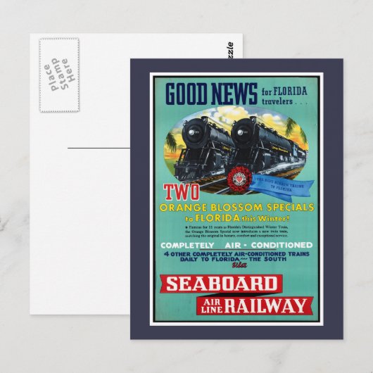  Florida Trains Briefkaart (Voorkant / Achterkant)